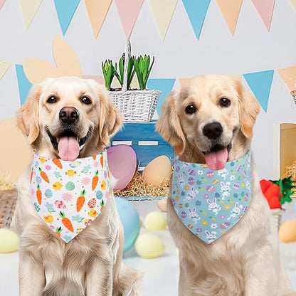 Easter Dog Bandana Small 2PCS, Colorful Scarf - Image 4