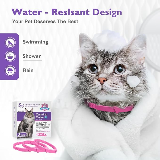 3 Pack Calming Collar for Cats and Kittens Pheromone Collar Efficient Relieve - Image 5