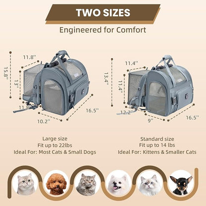 Lollimeow Expandable Cat Carrier Backpack - Image 2