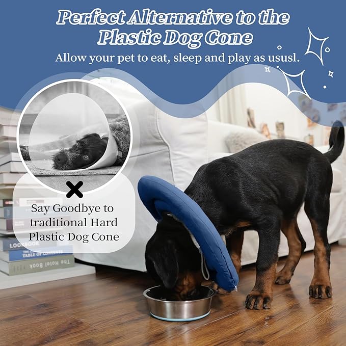 IDOMIK Dog Recovery Collar, Waterproof Soft Dog Cone After Surgery, Comfy - Image 4