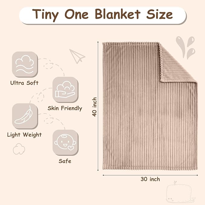 Soft Fleece Baby Blanket Ultra Cozy Baby Blankets - Image 4