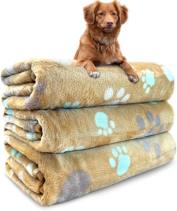 Dog Blankets for Medium Large Dogs Washable, 3 Pack Pet Blanket Washable 41" x by NXDZI