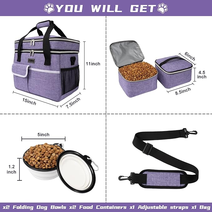 BAGLHER Dog Travel Bag for Supplies - Image 2