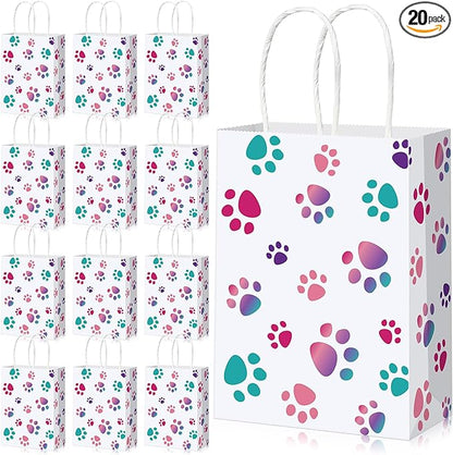 Blulu 20 Pcs Puppy Dog Paw Gift Bags by Blulu