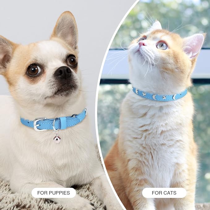 Leather Cat Collars for Boy Girl Cats - Image 6