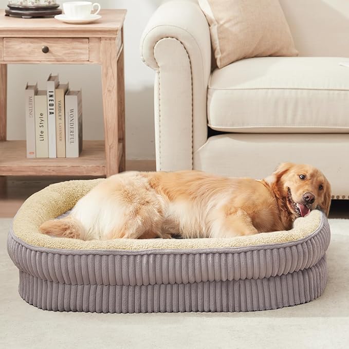 Orthopedic Dog Bed for Medium Dogs Breeds, High Density Egg Crate Foam Dog Sofa - Image 8