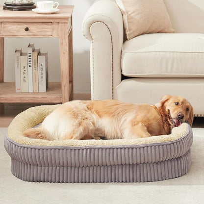 Orthopedic Dog Bed for Medium Dogs Breeds, High Density Egg Crate Foam Dog Sofa - Image 8
