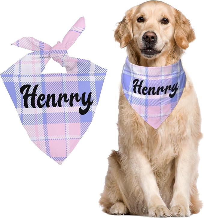 Custom Pet Scarf Personalized Dog Bandana by DOREALA