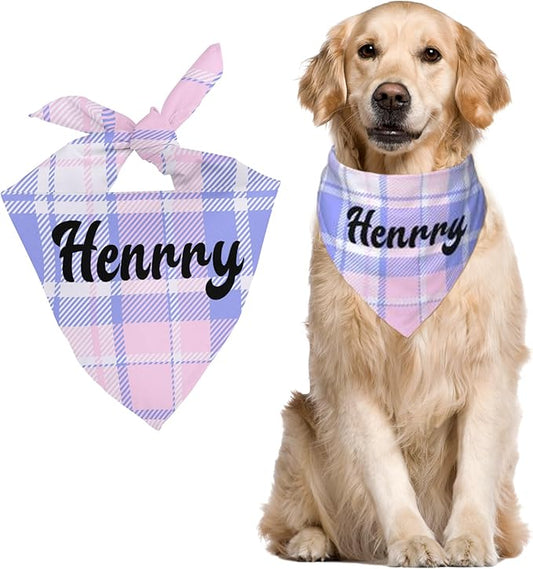 Custom Pet Scarf Personalized Dog Bandana by DOREALA