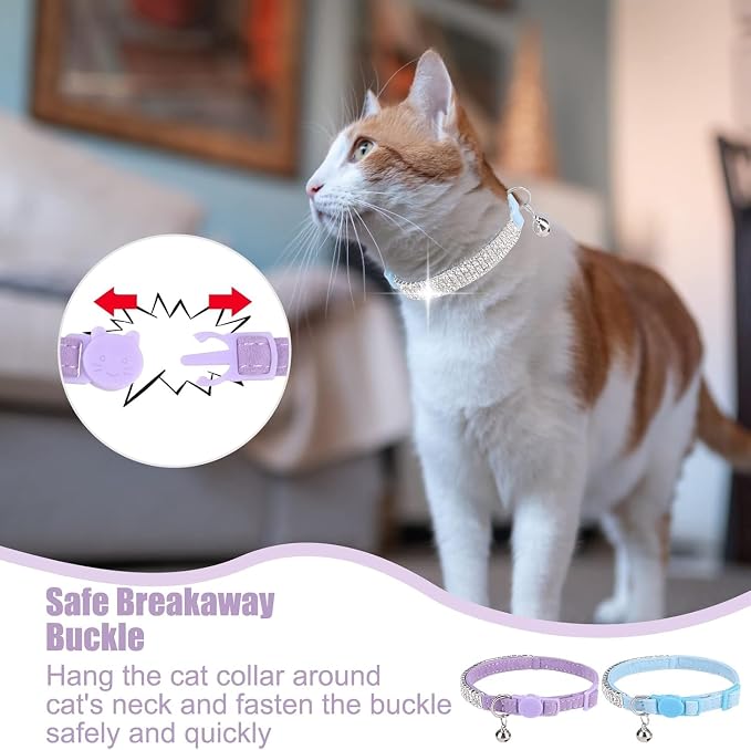 EXPAWLORER Soft Velvet Safe Cat Collars - Image 4