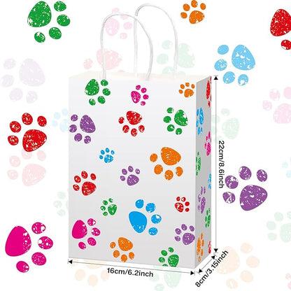 Blulu 20 Pcs Puppy Dog Paw Gift Bags - Image 2