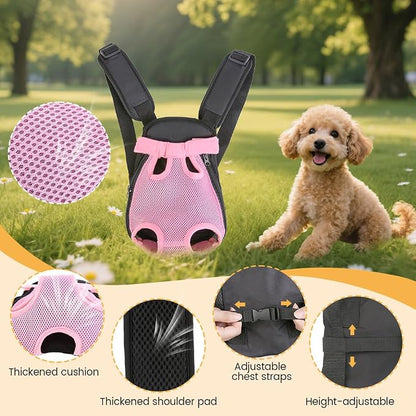 Inspack Dog Backpack Carrier/Cat Carrier, Adjustable Pet Front Carriers Travel - Image 4