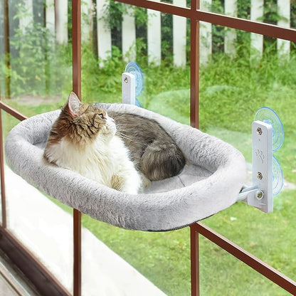 AMOSIJOY Cordless Cat Window Perch, Cat Hammock by AMOSIJOY