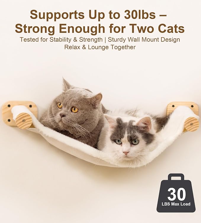 Cat Wall Hammock Set of 3, Wall Shelves - Image 6