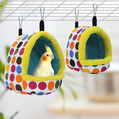 Litewoo Parrot Bird Bed Hammock Winter Warm Bird Plush Nest Toy - Image 3