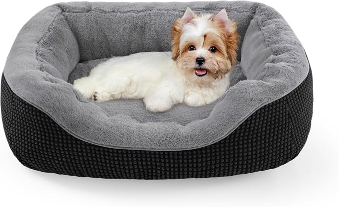 INVENHO Small Dog Bed Orthopedic Warming Soft Calming Sleeping Durable by INVENHO