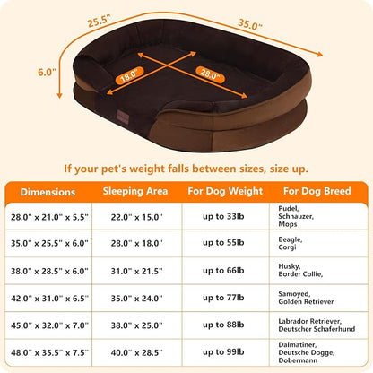 Dwanton Orthopedic Dog Bed for Medium Dogs - Image 4