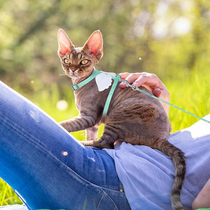 TIESOME Cat Harness and Leash Set, Adjustable Gradient Kitten Harness Escape - Image 6