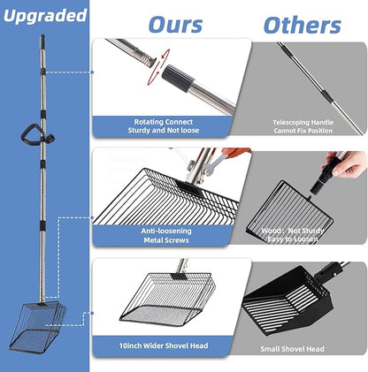 Extra-long & Lightweight 10-inch Chicken Poop Scooper - Image 4
