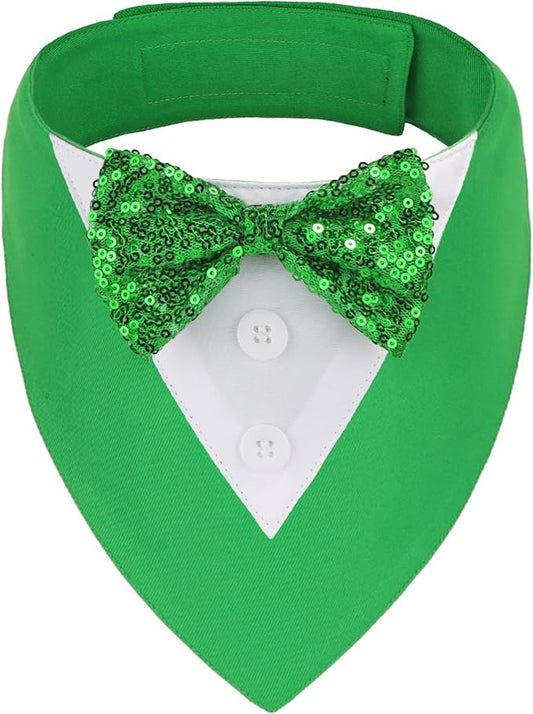 ADOGGYGO St.Patrick's Day Dog Tuxedo Bandana by ADOGGYGO