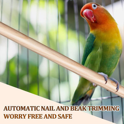 Sintuff 8 Pcs Bird Perches for Cage Accessories, Wooden Perch Rods Replacement - Image 5