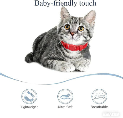 Breakaway Cat Collar with Bell, Safety Buckle Kitten Collar, Elastic Strech - Image 4