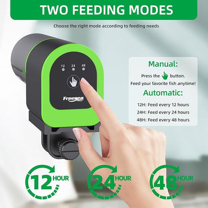 FREESEA Automatic Fish Feeder for Aquarium: Small USB Rechargeable Vacation - Image 4