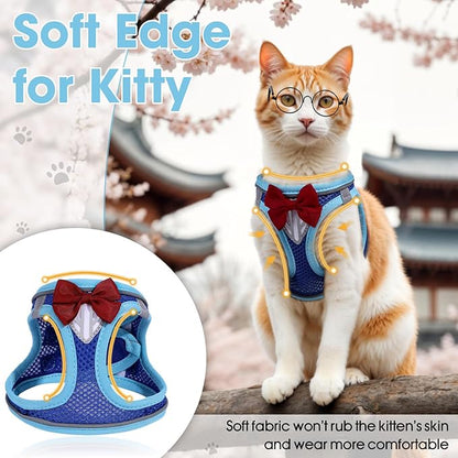 Cat Vest Harness and Leash Set for Walking, Escape Proof, Adjustable Kitten - Image 6