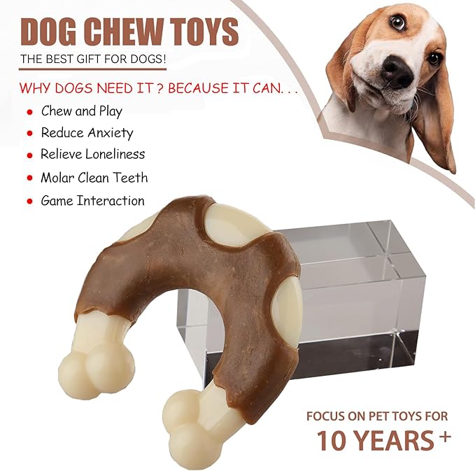 Durable Nylon Dog Toys, 2 Pack Tough Chew Toys - Image 3