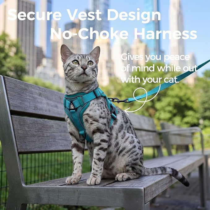 Cat Harness and Leash Set Escape Proof Tactical Large Kitten Harness Emotional - Image 3