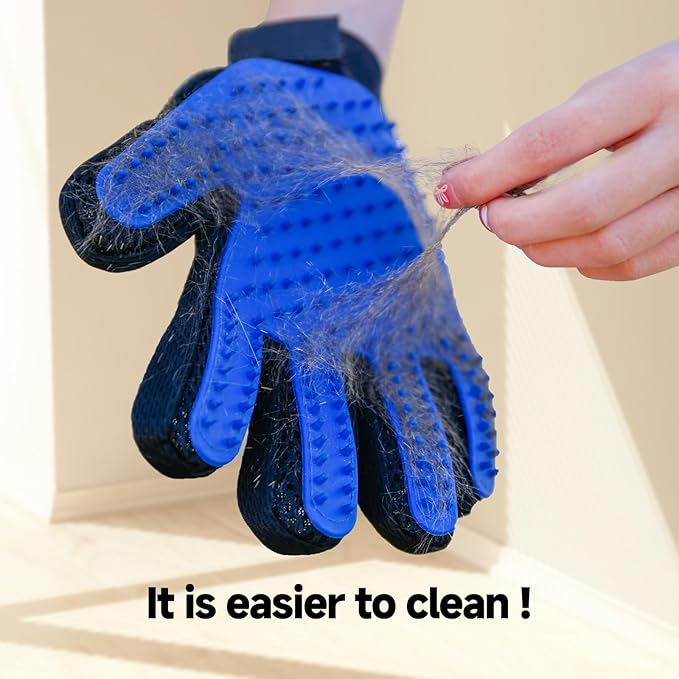 Pet Hair Removal Glove for Dogs & Cats, 2-in-1 Deshedding Brush & Massage Mitt - Image 3