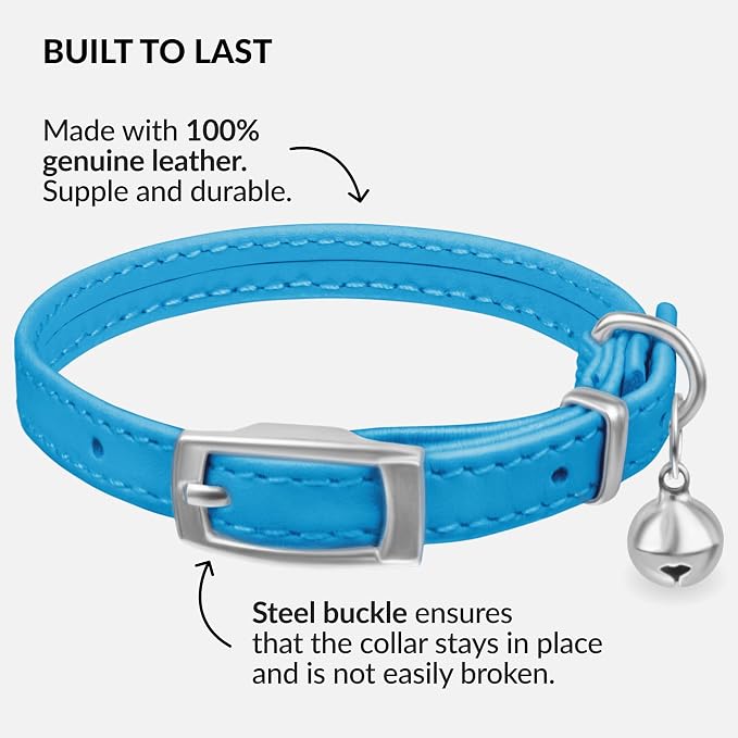 CollarDirect Leather Cat Collar - Image 2