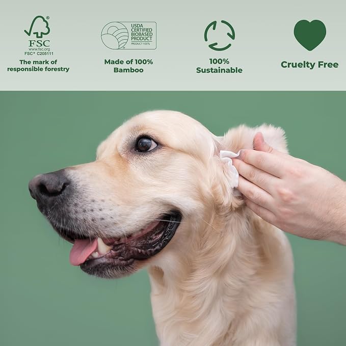ATIFBOP Dog Paws Wipes, Hypoallergenic Pet Grooming Wipes Natural and Gental - Image 3