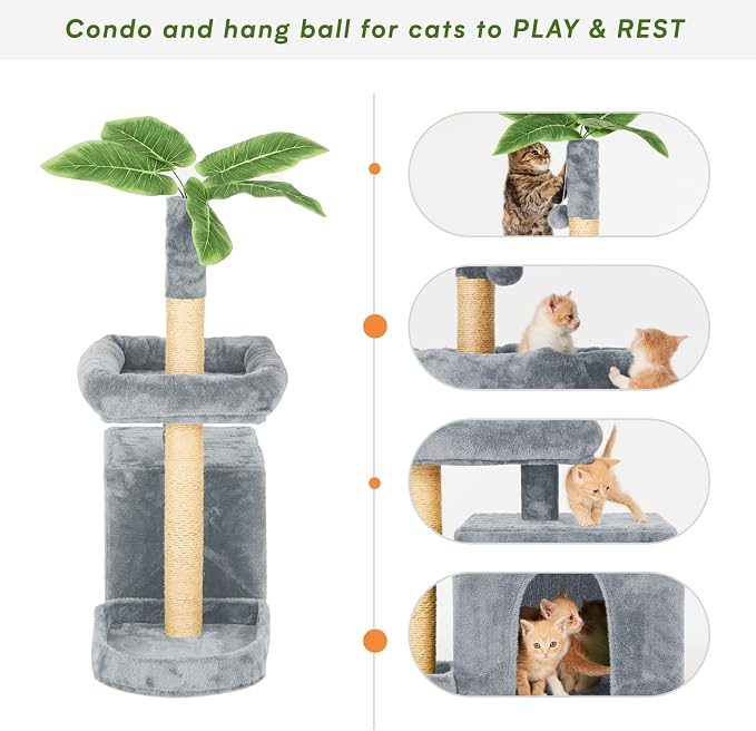 31.5in Multi-Level Cat Tower - Image 5