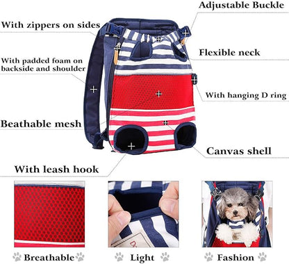Lifeunion Legs Out Dog Carrier Backpack Hands-Free Adjustable Pet Travel Carrier - Image 4