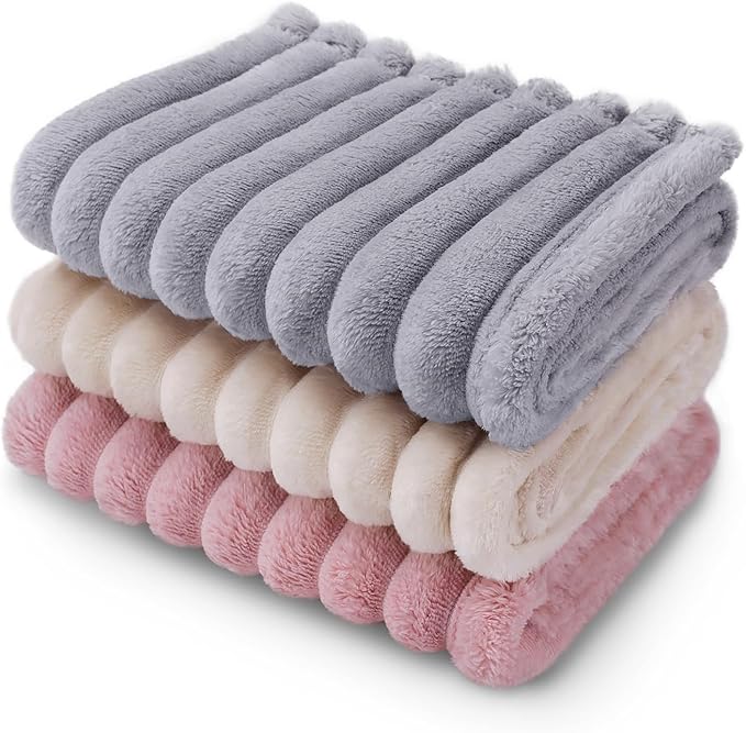 LINENLUX 1 Pack 3 Soft Fleece Dog Blanket by LINENLUX