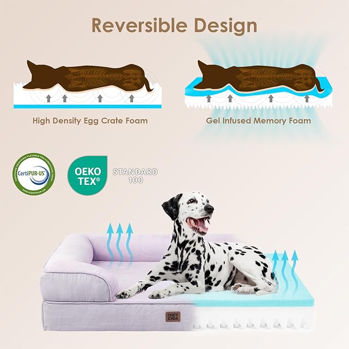EHEYCIGA Orthopedic Dog Beds for Extra Large Dogs 44x32Inch, Waterproof Memory - Image 4