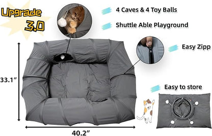 XxingSheep 4 Ways Shuttled XL Cat Tunnel Bed - Image 3