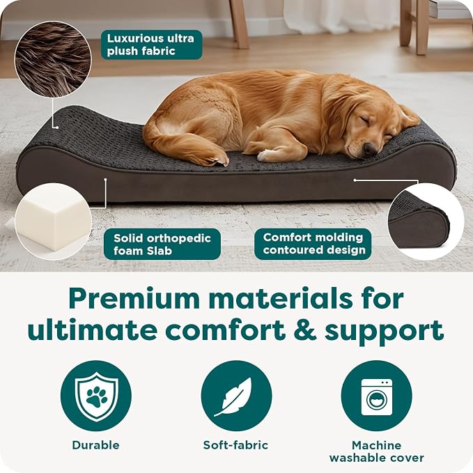 Furhaven Orthopedic Dog Bed for Large Dogs w/ Removable Washable Cover - Image 5