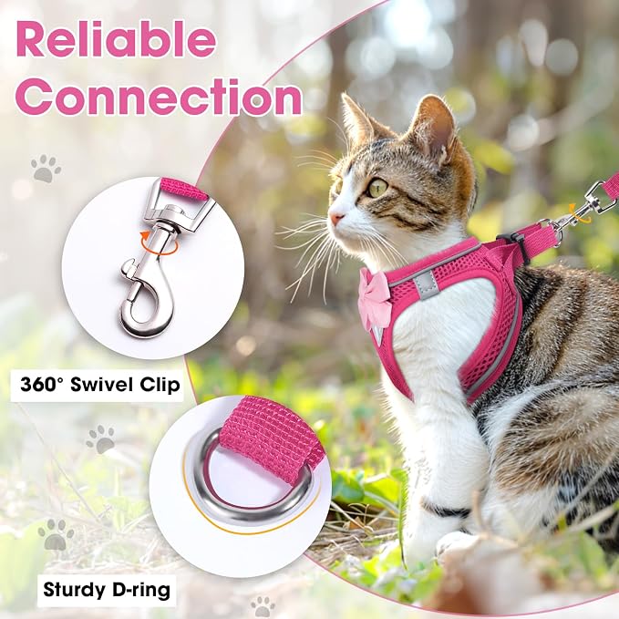 Cat Vest Harness and Leash Set for Walking Escape Proof, Adjustable Kitten - Image 6