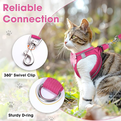 Cat Vest Harness and Leash Set for Walking Escape Proof, Adjustable Kitten - Image 6