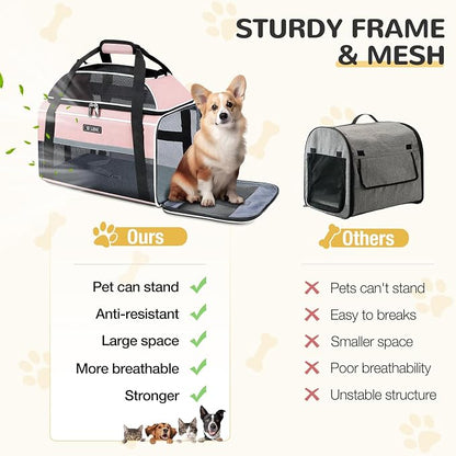 Lekereise Top-Expandable Pet Carrier 17x11x9.5 Inch Alaska Hawaiian Airline - Image 8