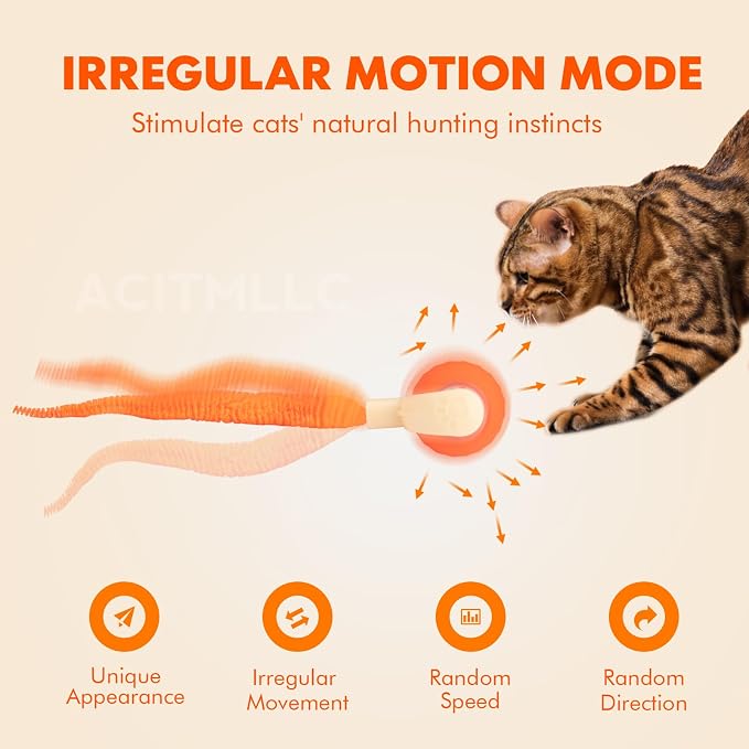 Interactive Cat & Dog Toy Ball, Automatic Moving/Jumping/Bouncing, Smart Pet - Image 2