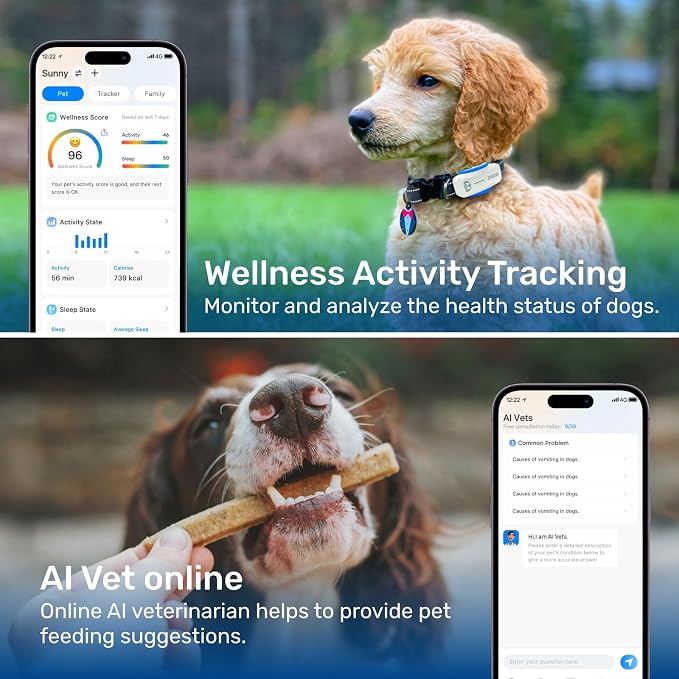 AI GPS Tracker for Dogs, Real Time Location and AI Vet Health Management - Image 5