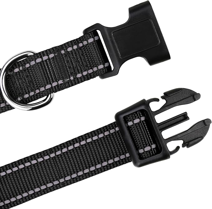 TagME Reflective Nylon Dog Collars, Adjustable Classic Pet Collar - Image 4