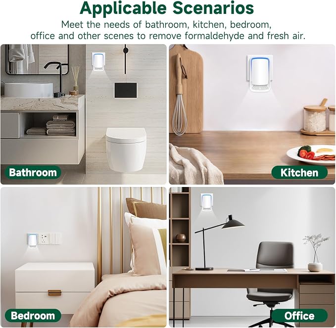 Plug In Air Ionizer Purifier for Home, Negative Ion Generator, Quiet Air - Image 6