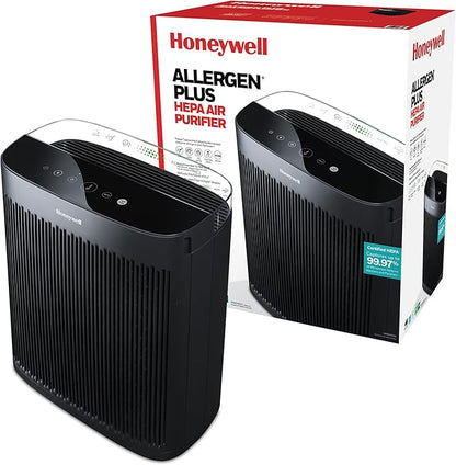 Honeywell HEPA Air Purifier for Home, 2423 Ft² Rooms in 1 hour, Air Quality by HoneywellPluggedIn