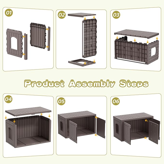 Cat Litter Box Enclosure, Hidden Enclosed Litter Box Furniture - Image 6
