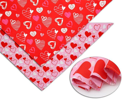 Valentine's Day Dog Bandanas Set 2PCS-Large, Heart Bandanas - Image 3