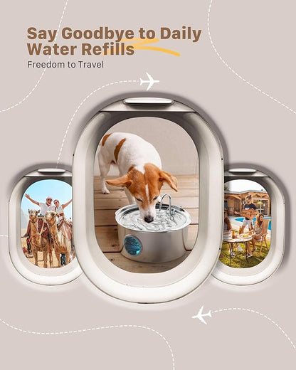 Dog Water Fountain for Large Dogs: Big Cat Water Fountain Stainless Steel - Image 7